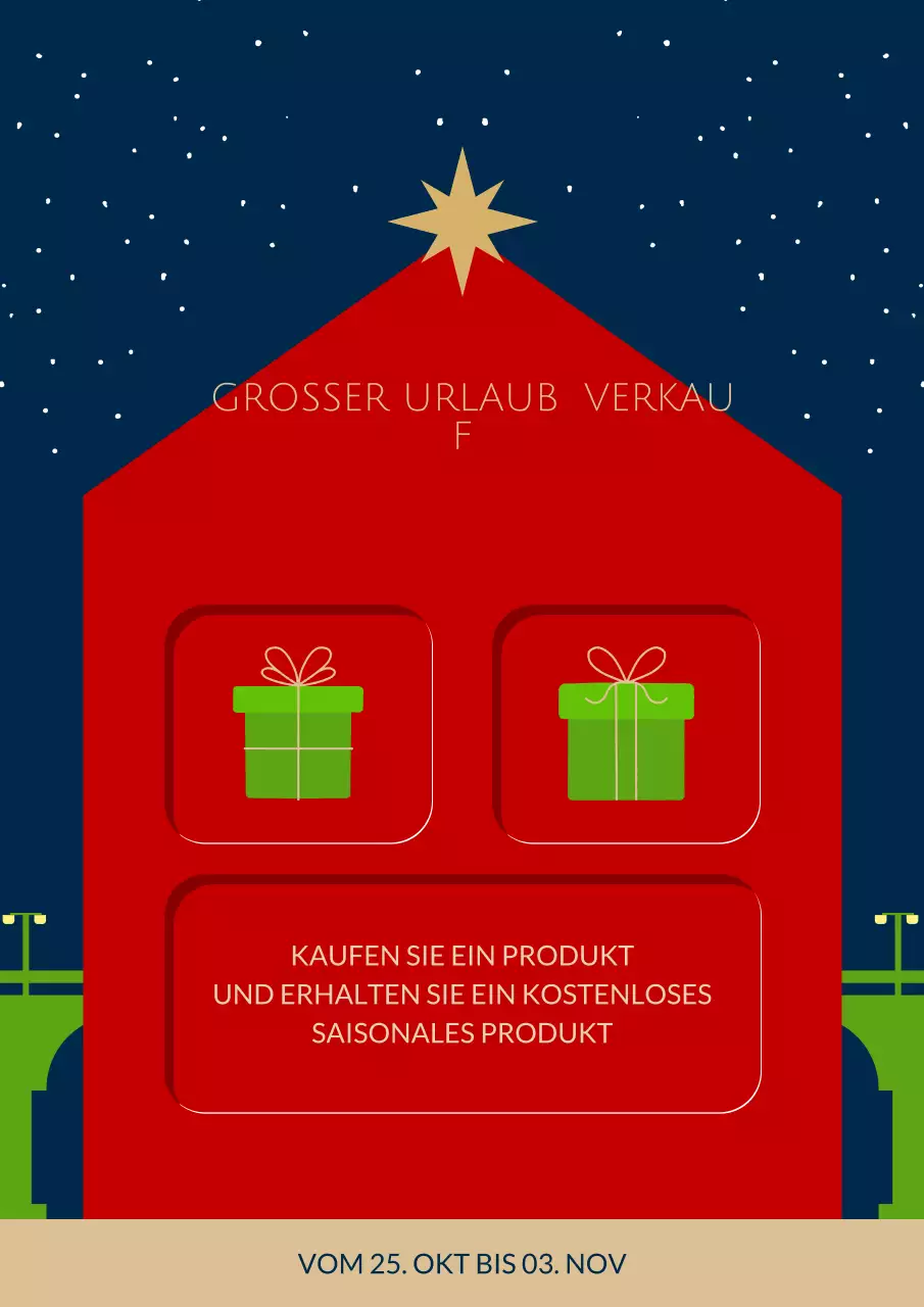 red modern holiday sale