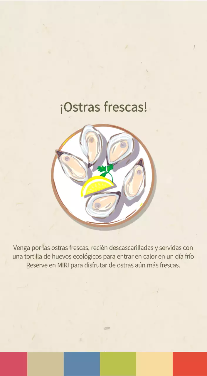 Calendario de comidas tradicionales en beige