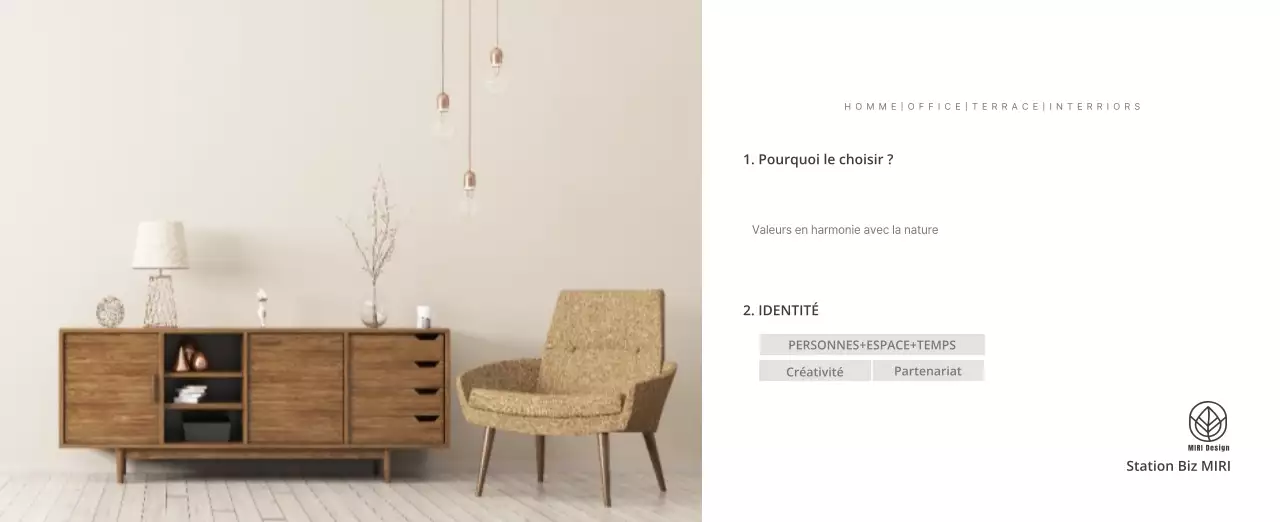 Calendrier intérieur minimaliste beige