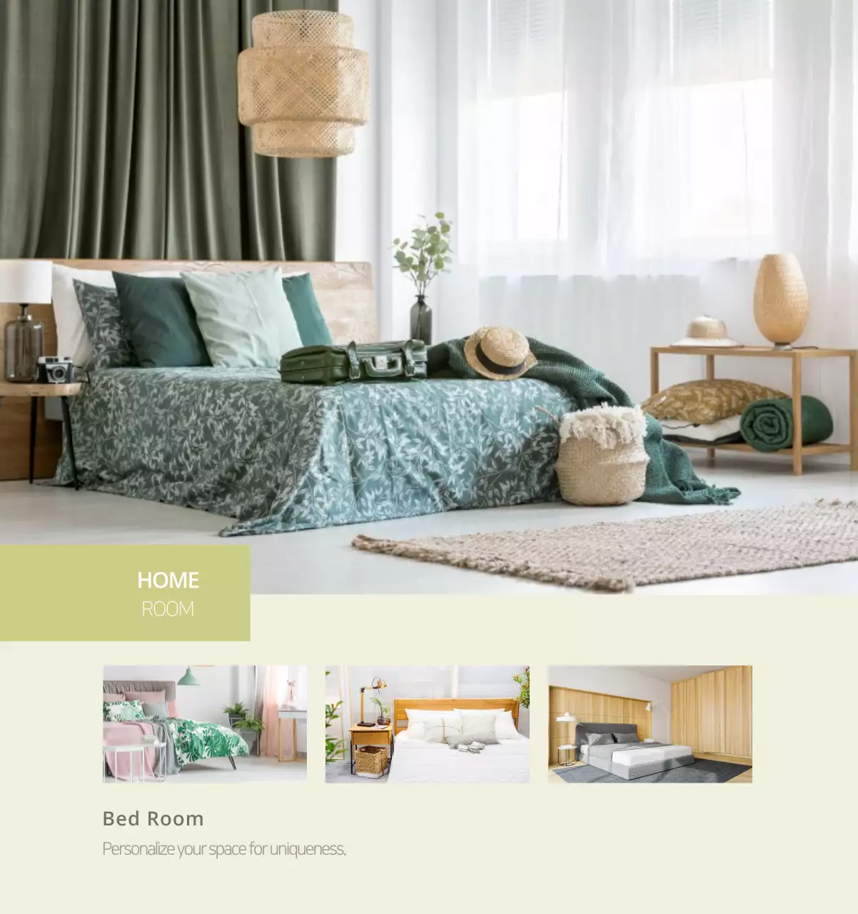 Kalender interior minimalis berwarna krem