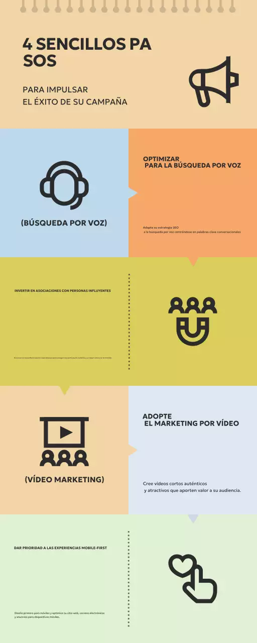 guía moderna de estrategia de marketing beige