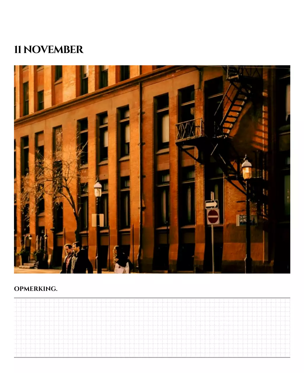 Eenvoudige kalender met zwart-wit emotionele reisfotografie concept