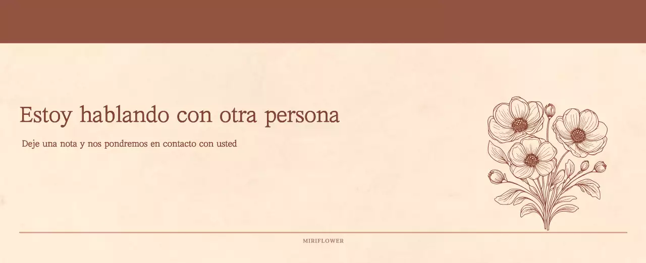 Un calendario sentimental de floristería en papel de lana marrón claro y marrón concepto