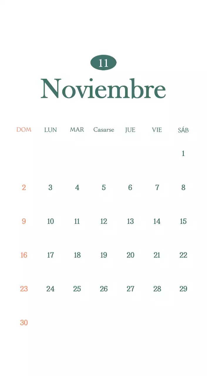 Un moderno calendario de cafeterías con recomendaciones para la bebida del mes