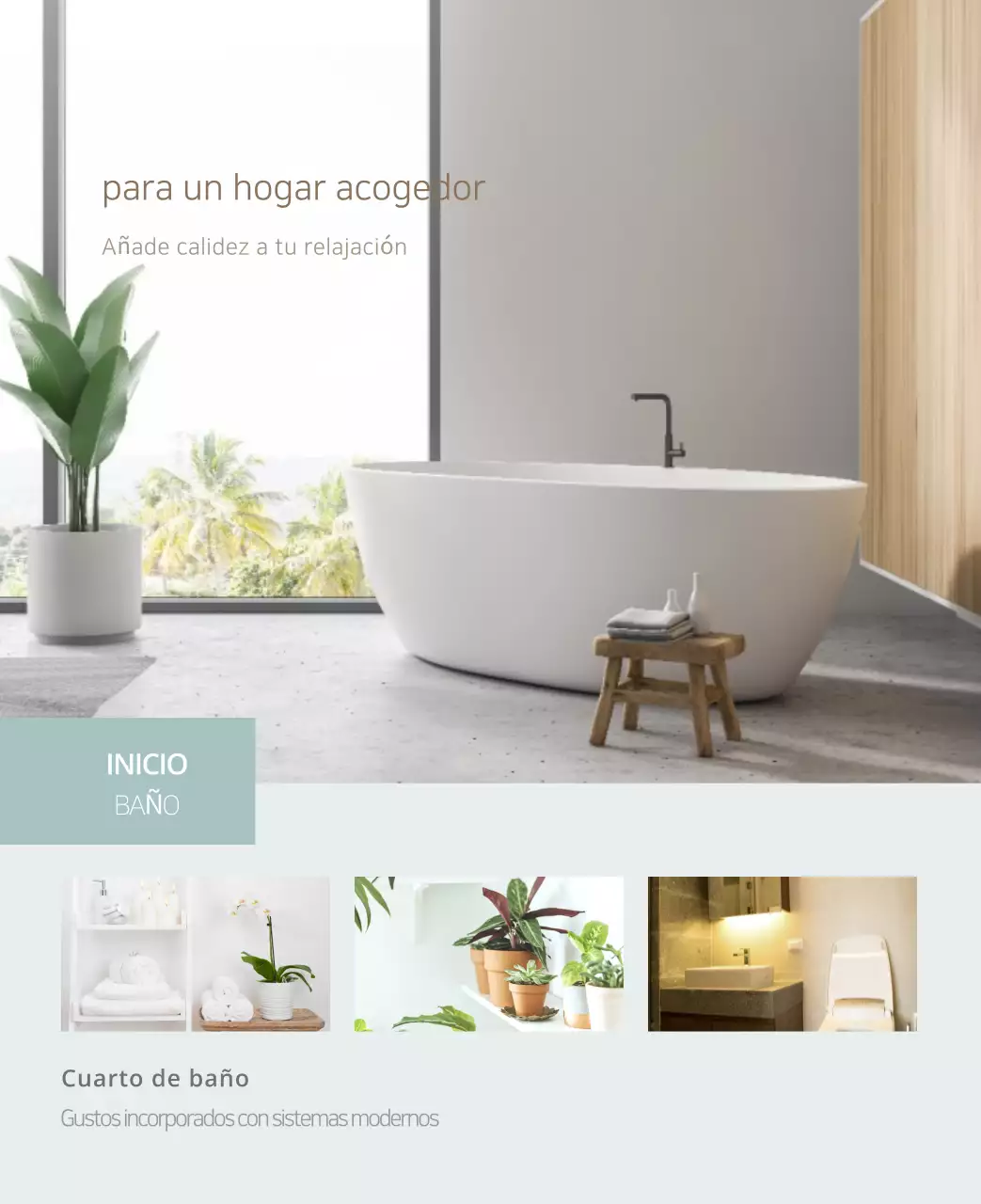 Calendario interior minimalista beige