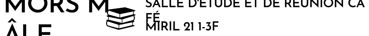 Publicité pour un café d'étude moderne