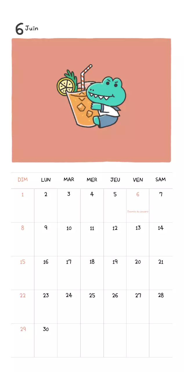 Un calendrier avec un concept d'illustration Ago mignon