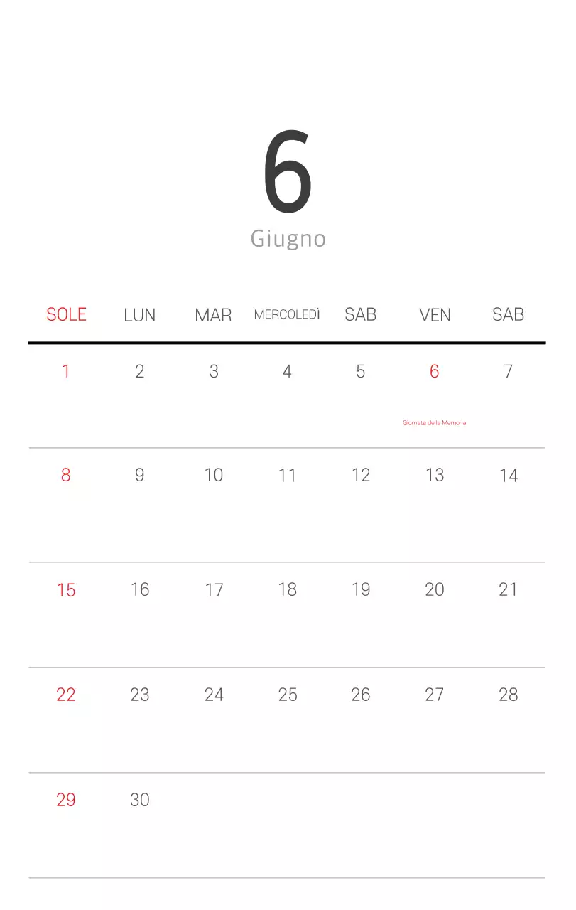 Calendario botanico naturale bianco e pulito