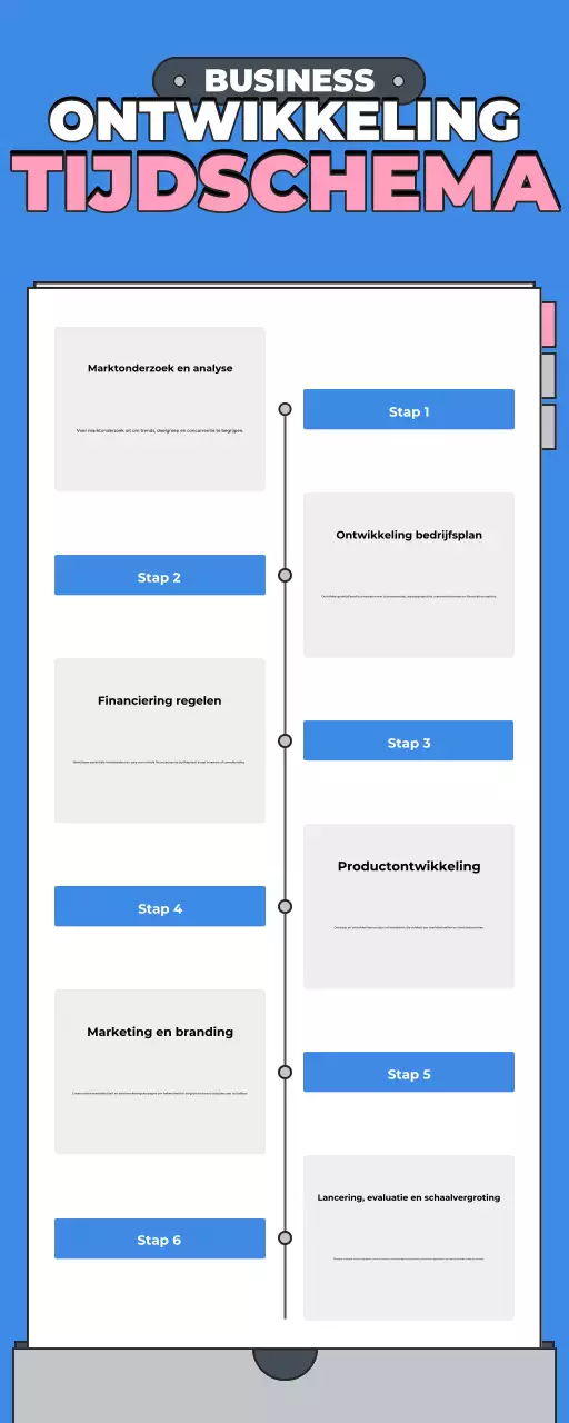 blauwe moderne zakengids