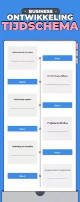 blauwe moderne zakengids