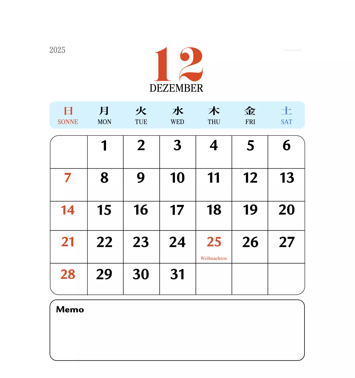 Retro-Konzept Erinnerungskalender in rot