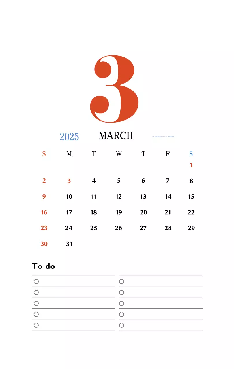 Kalender memori berkonsep retro berwarna merah