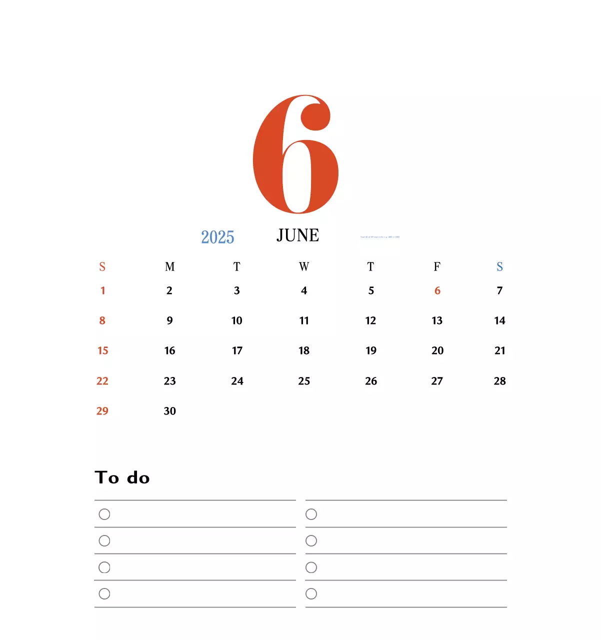 Kalender memori berkonsep retro berwarna merah