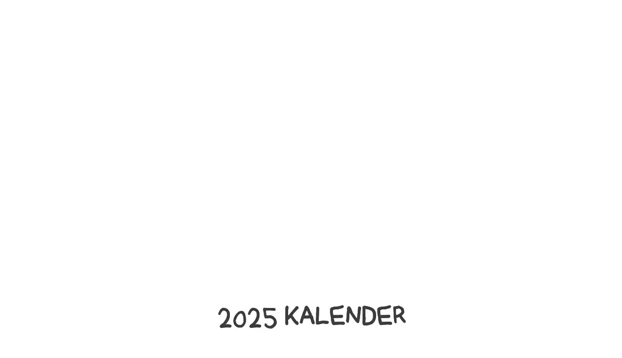 Een kalender met een schattig Ago-illustratieconcept