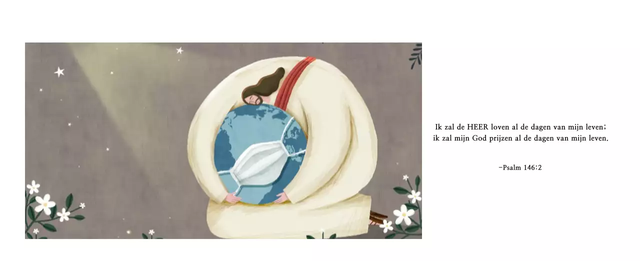 Pastel schone illustratie kerk