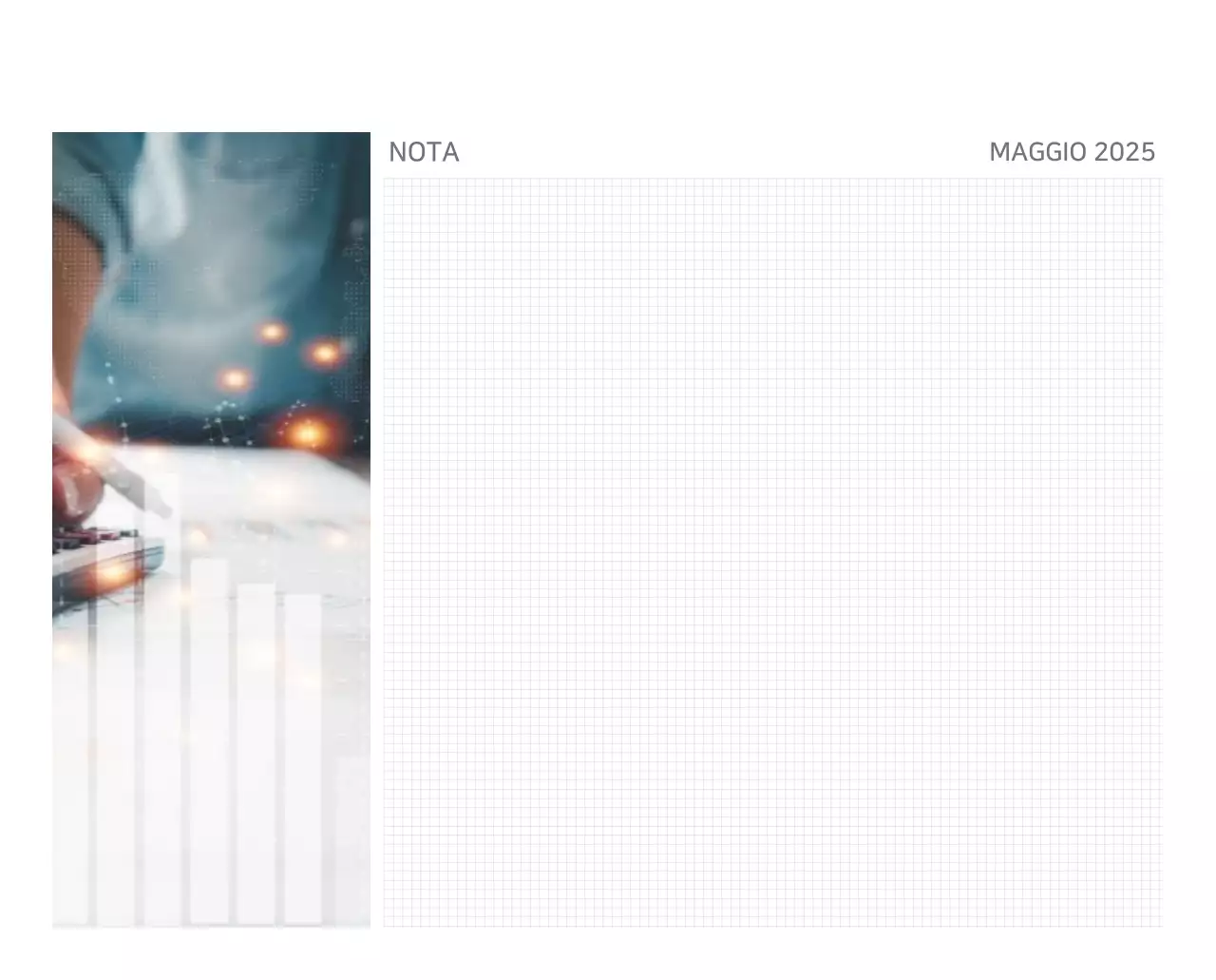 Calendario moderno blu Calendario moderno blu