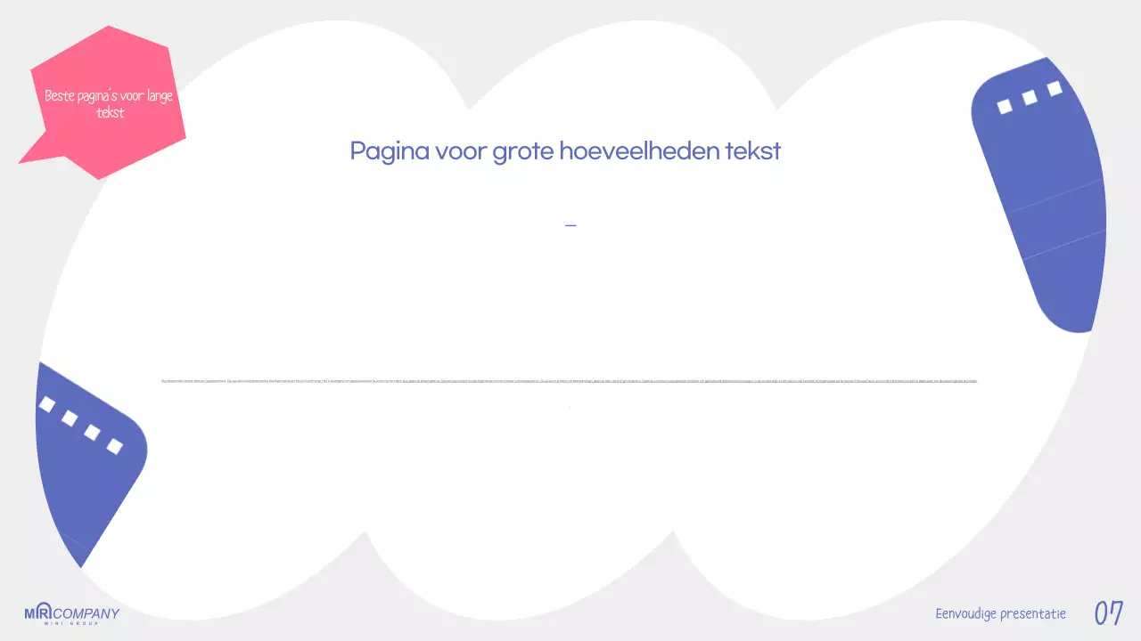 Gids voor Eenvoudige Blauwe Presentatie