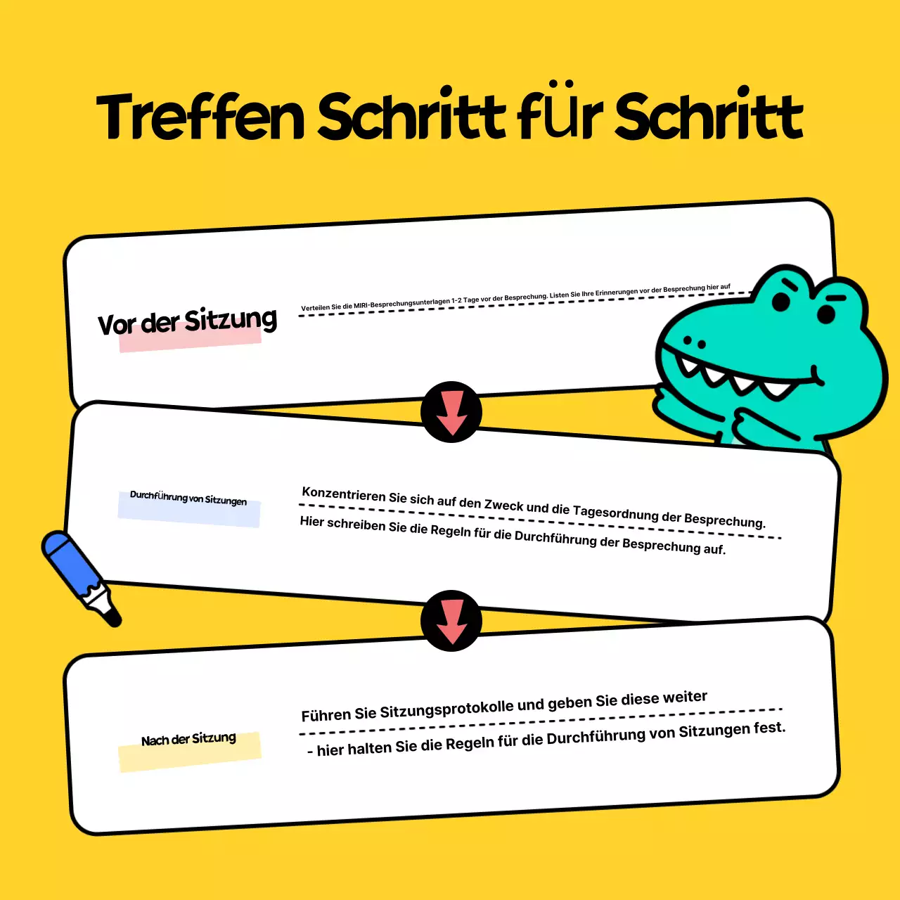 Der gelbe und hübsche Newsletter zum Firmentreffen