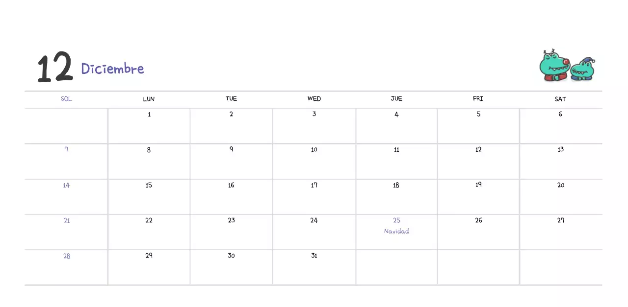 Un calendario con un bonito concepto de ilustración de Ago