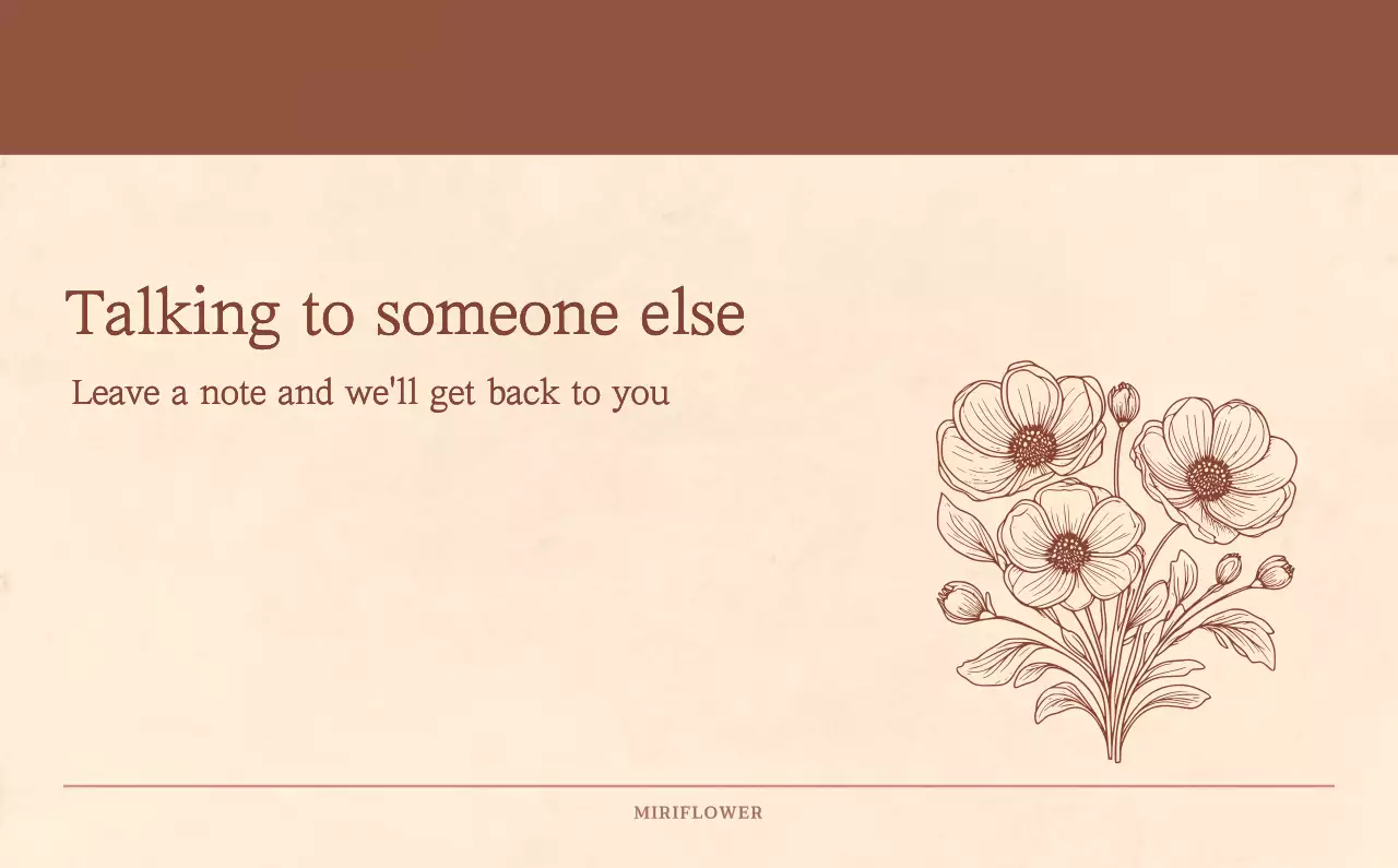 Kalender toko bunga sentimental dengan konsep kertas tenun berwarna coklat muda dan coklat