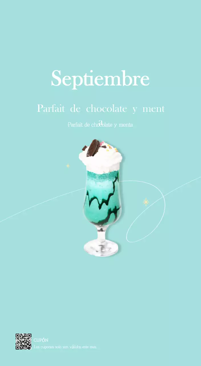Un moderno calendario de cafeterías con recomendaciones para la bebida del mes