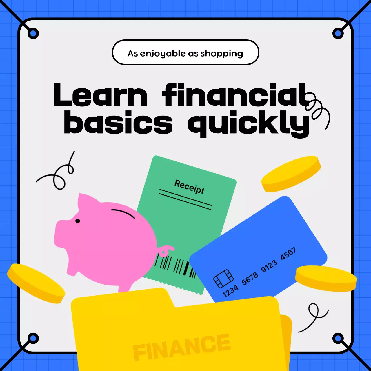 giáo dục tài chính hiện đại màu xanh