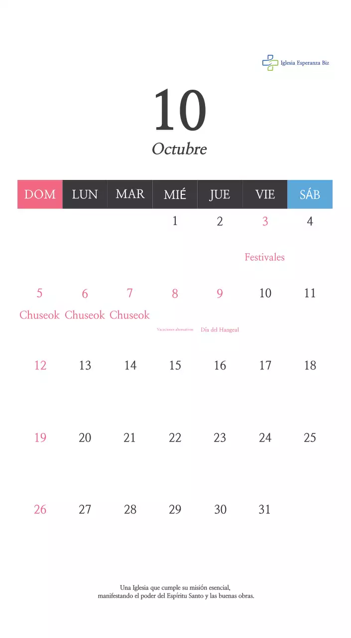 Caligrafía sencilla Promoción de la Biblia en la Iglesia