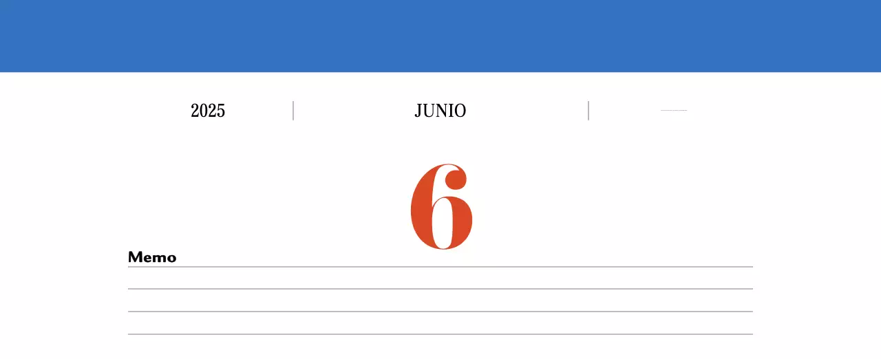 Calendario retro concept memory en rojo