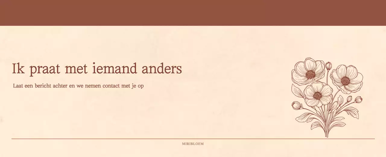 Een sentimentele bloemenkalender in lichtbruin en bruin wollen papierconcept