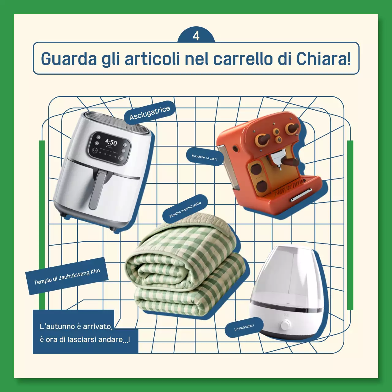 Una guida alle scelte kitsch in blu navy e verde