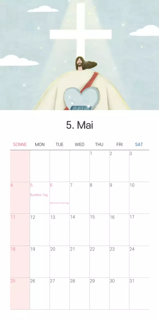 Pastell saubere Illustration Kirche