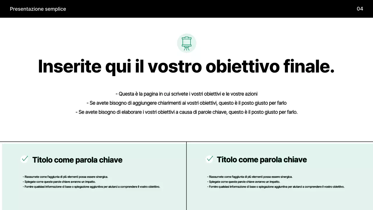 Presentazione minima della menta spiegata