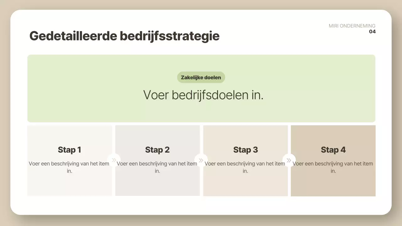 Beige schoon rapport beschrijving