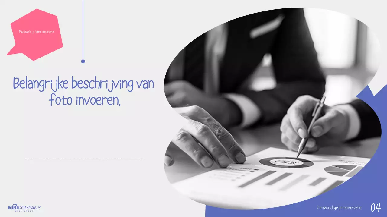 Gids voor Eenvoudige Blauwe Presentatie