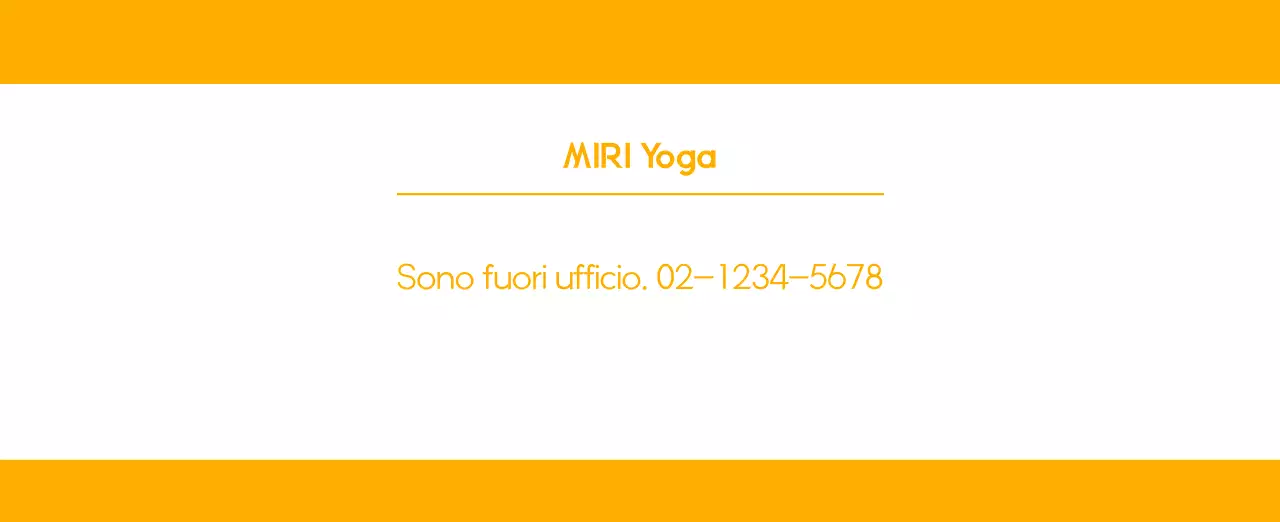 Calendario promozionale arancione dello yoga minimalista