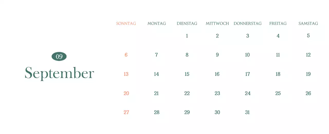 Ein moderner Café-Kalender mit Empfehlungen für das Getränk des Monats
