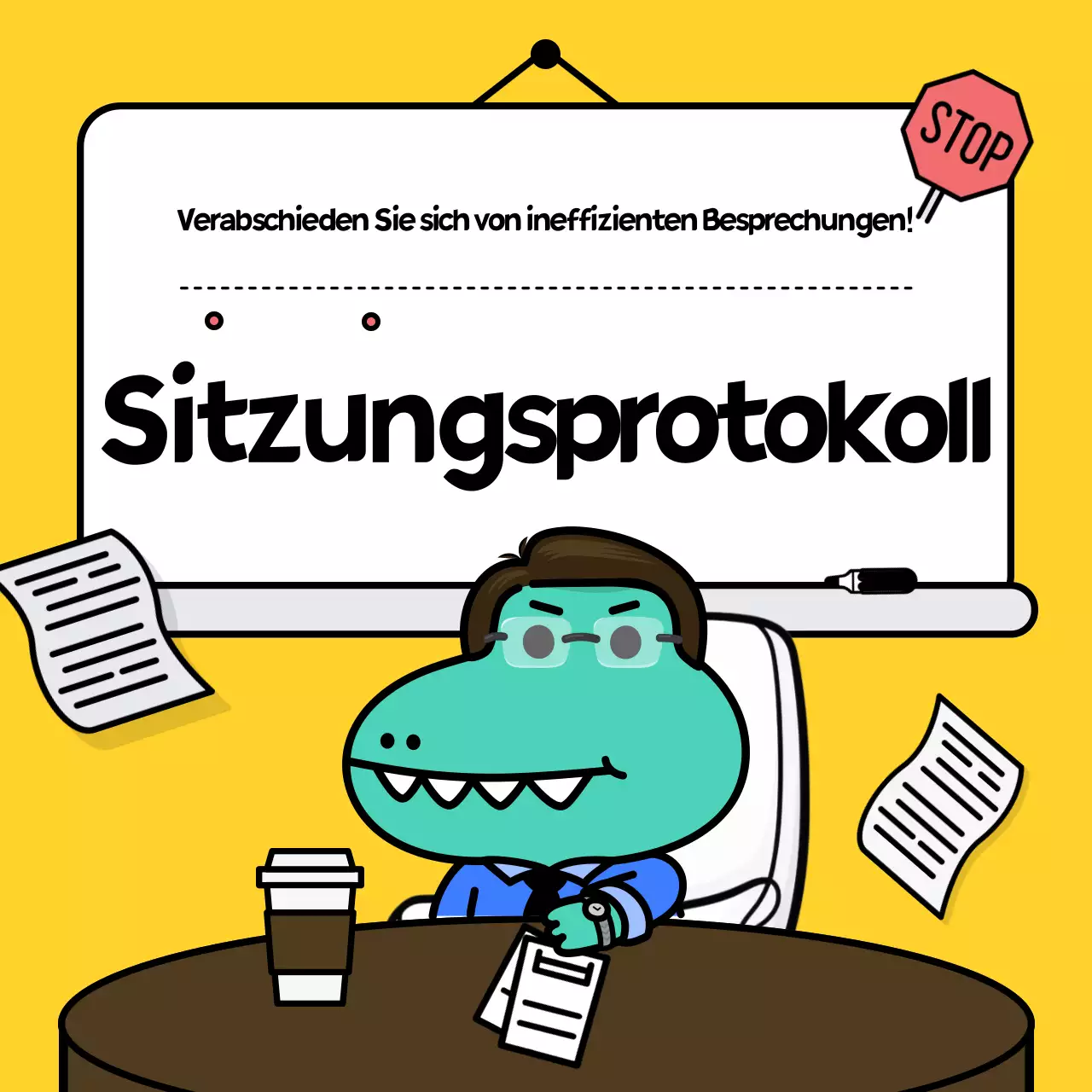 Der gelbe und hübsche Newsletter zum Firmentreffen