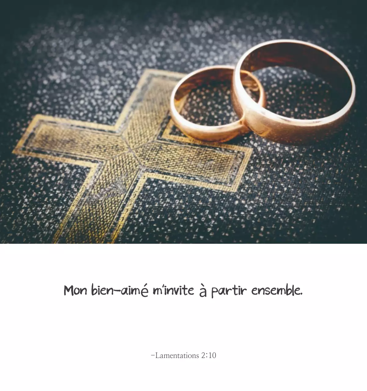 Calligraphie simple Promotion de l'église biblique