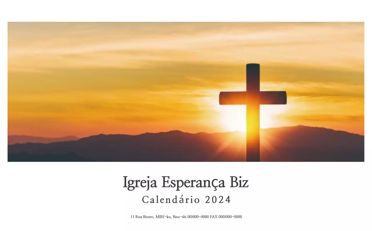 Caligrafia simples Promoção da igreja bíblica