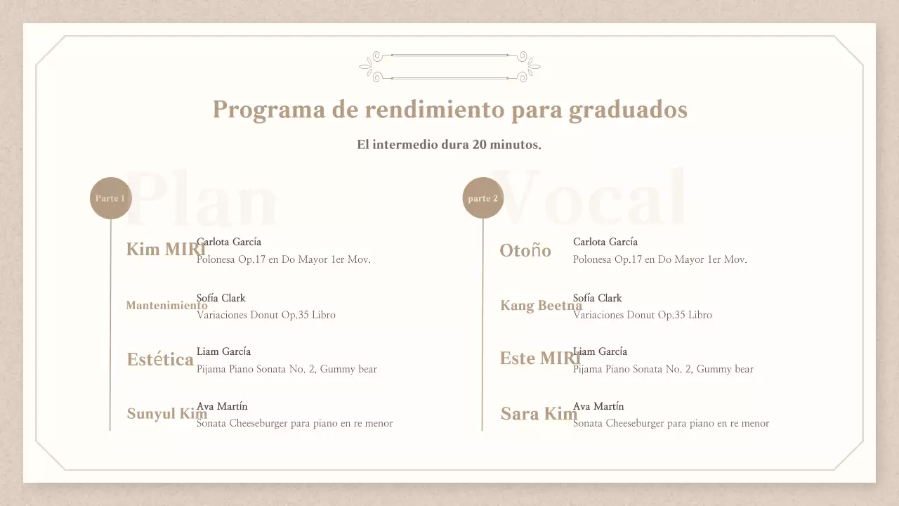 Guía de conciertos de Clásica Beige