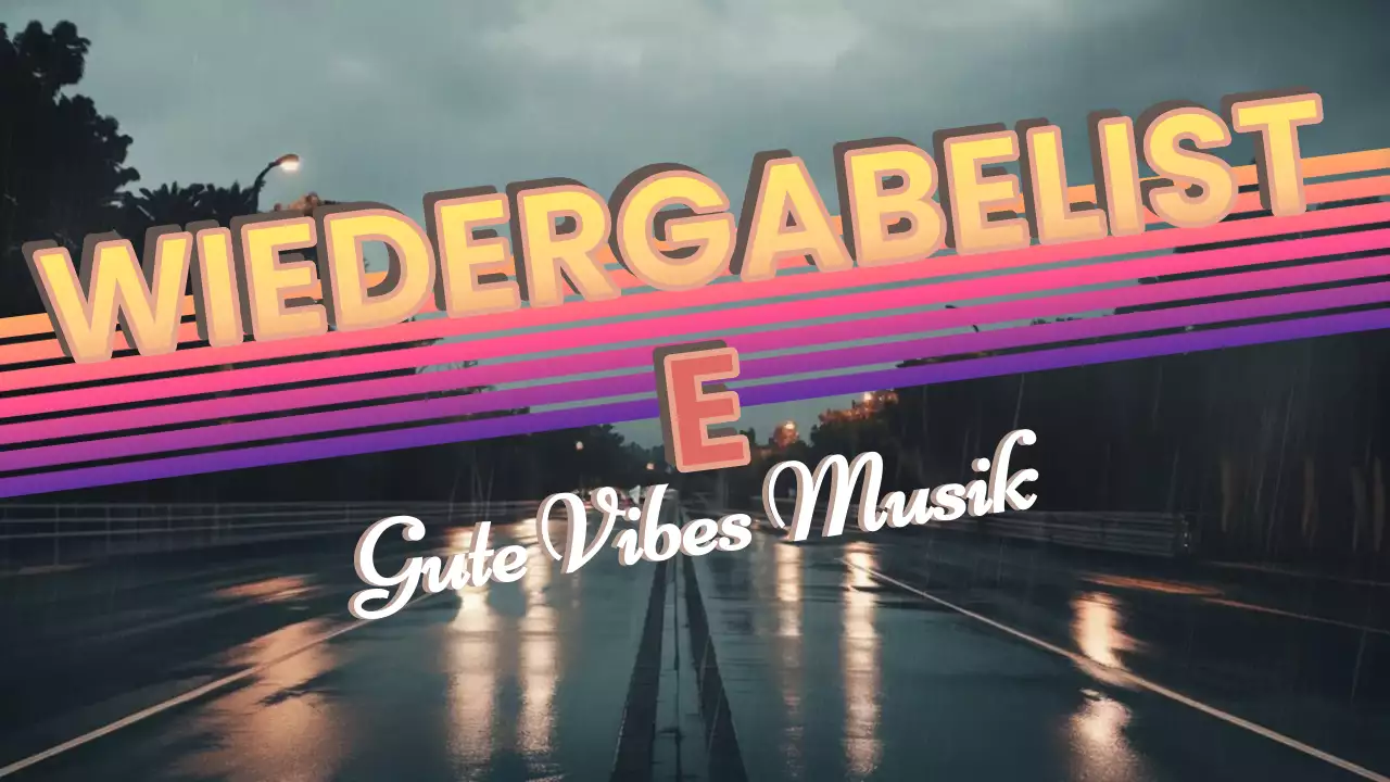Regenbogen Retro-Musik-Wiedergabeliste