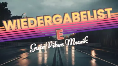 Regenbogen Retro-Musik-Wiedergabeliste