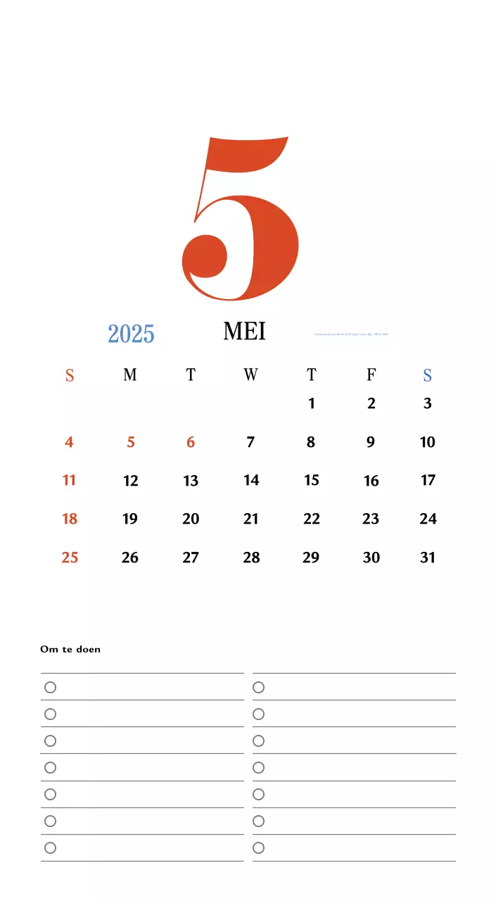 Retro concept memory kalender in rood