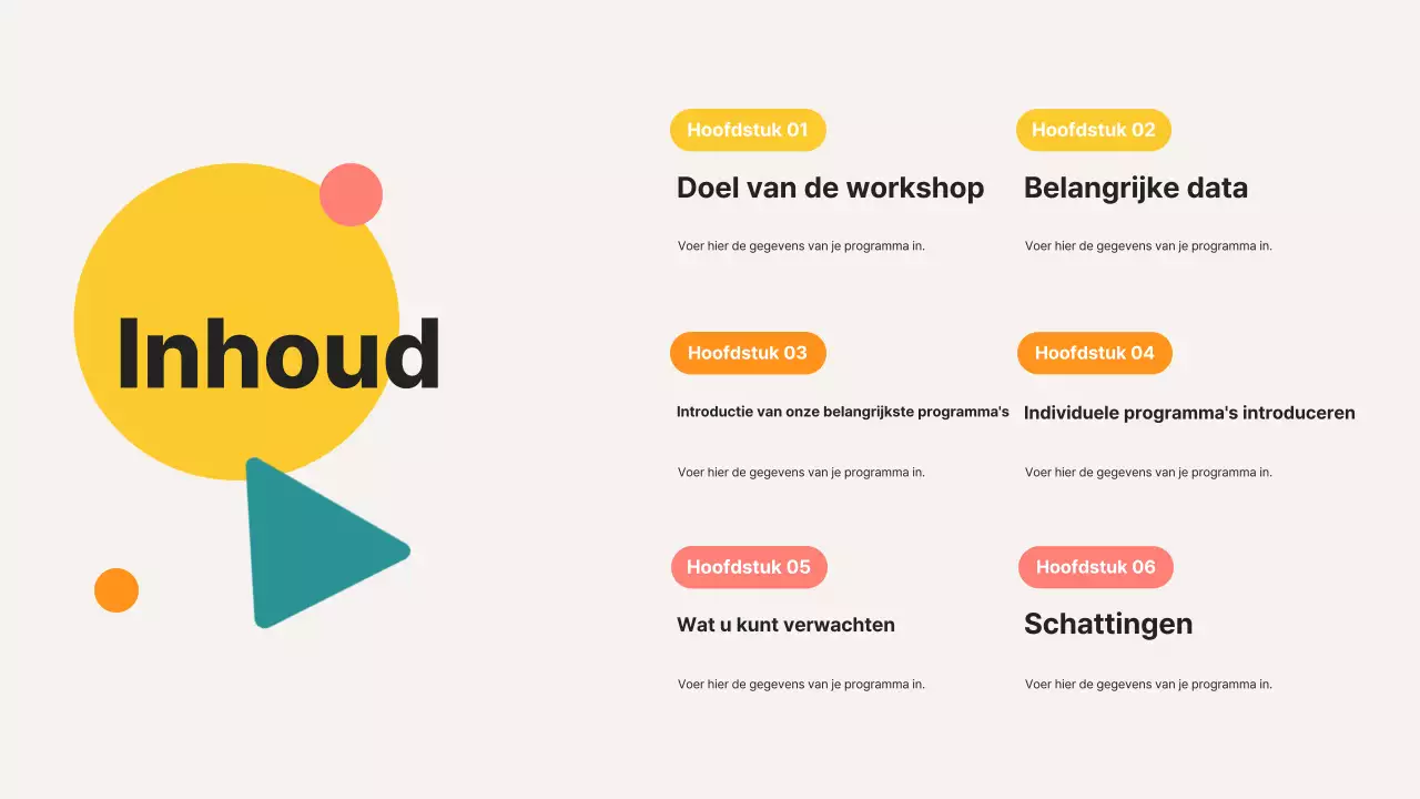 Beige Modern Over Ons Beschrijving