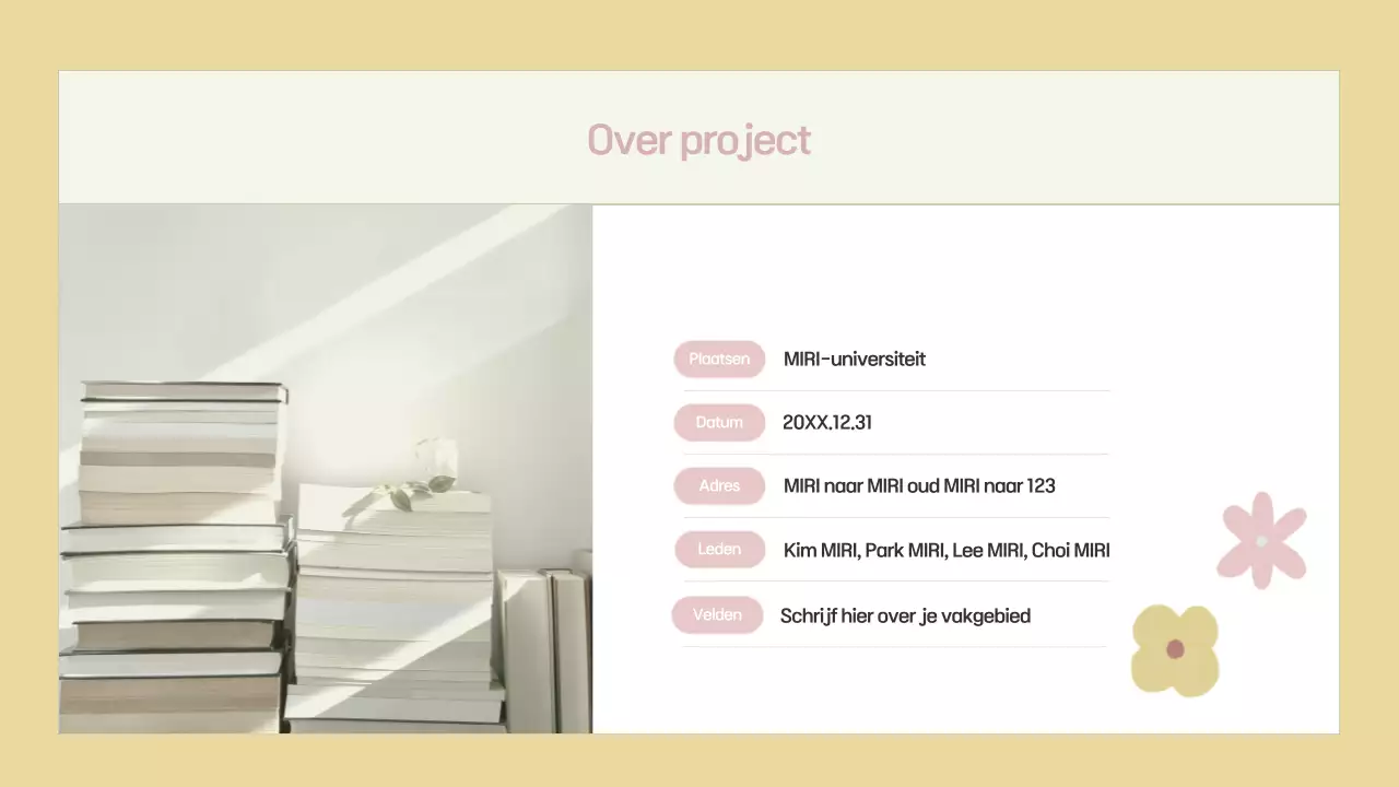 Een beige en eenvoudig projectvoorstel plannen