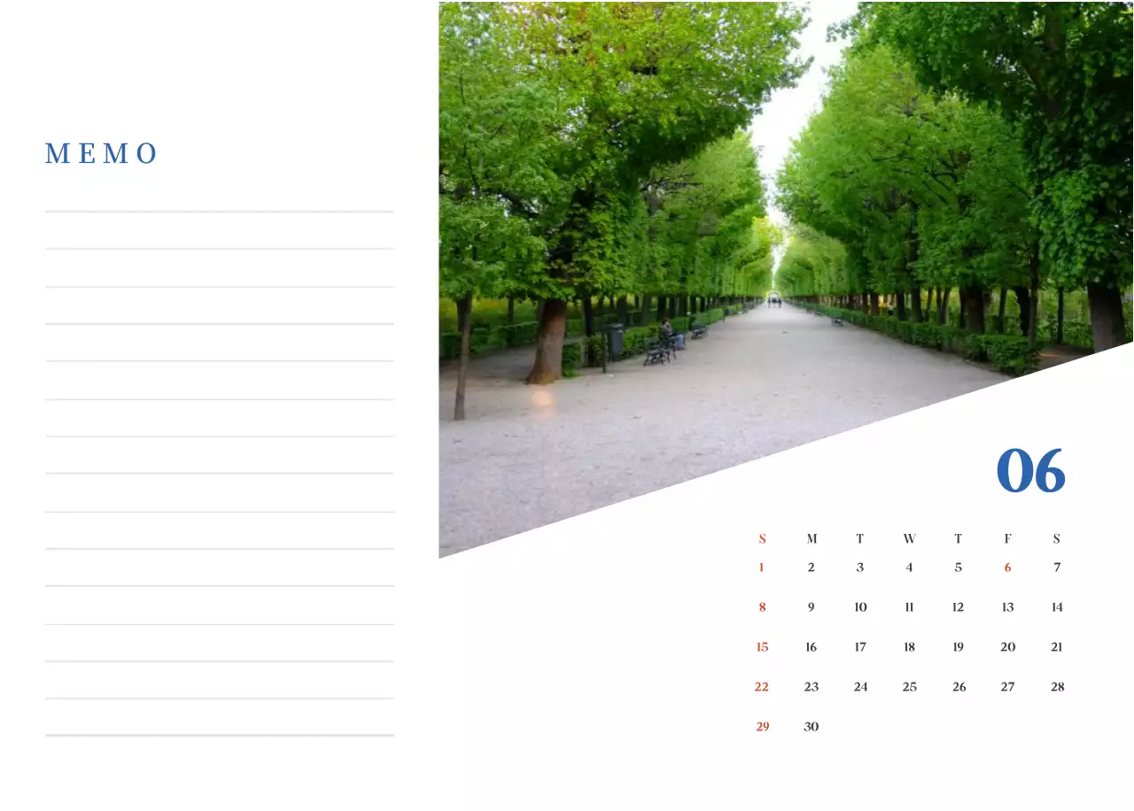 Kalender Rumah Sakit Modern Biru