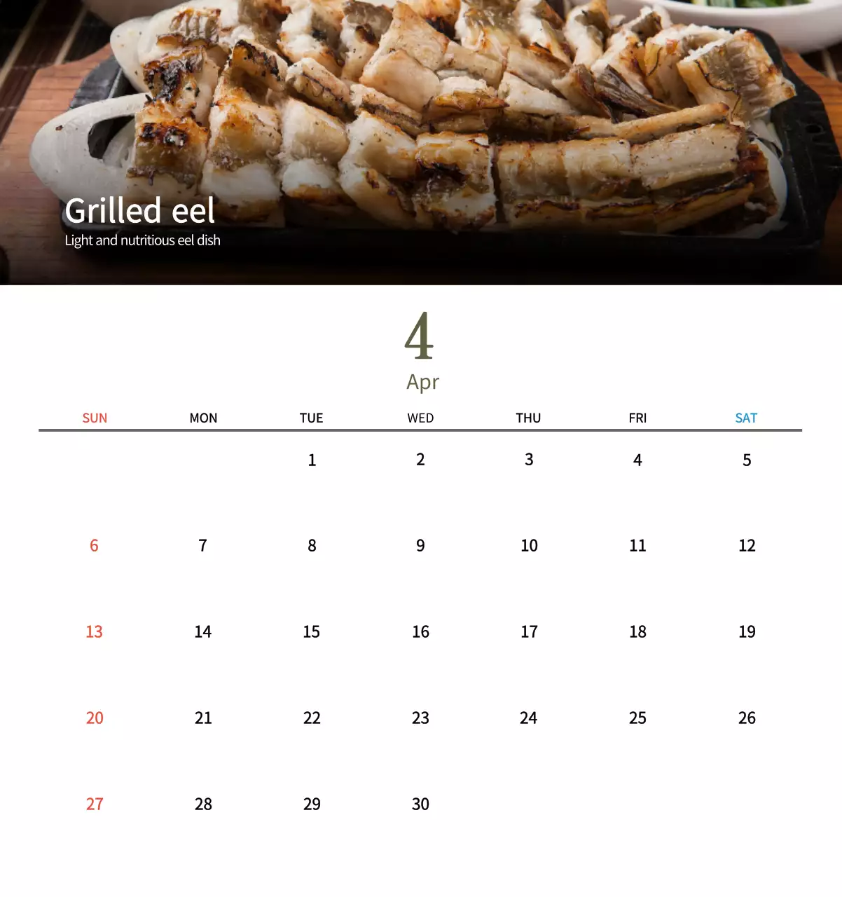 Kalender Makanan Tradisional Krem