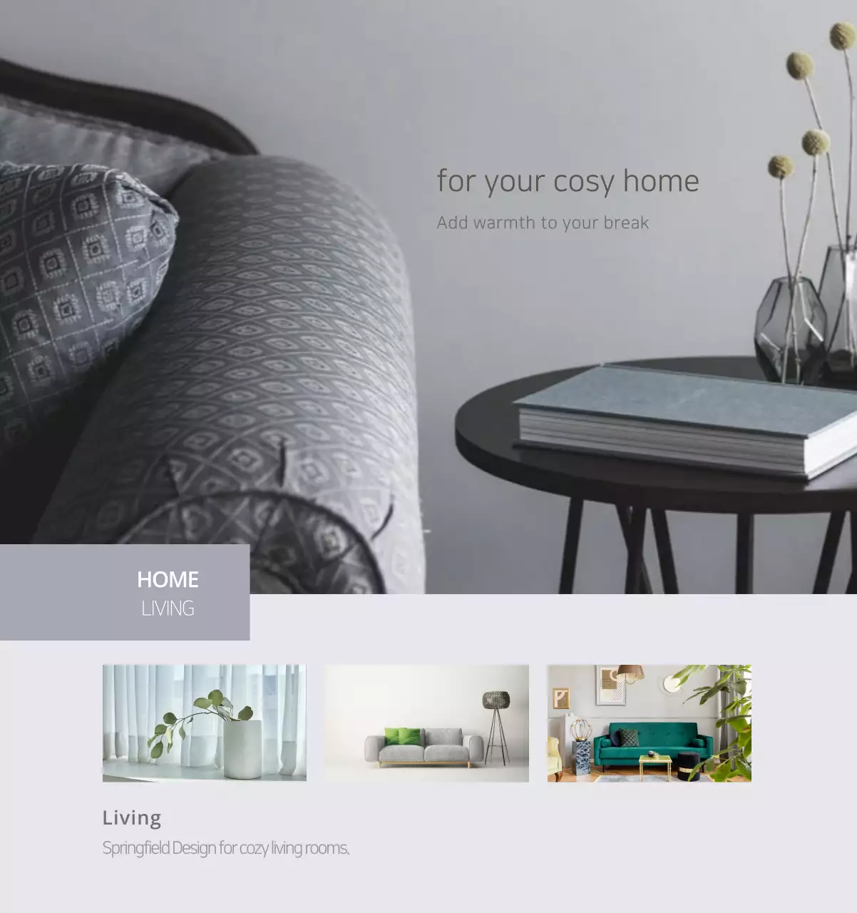 Kalender interior minimalis berwarna krem