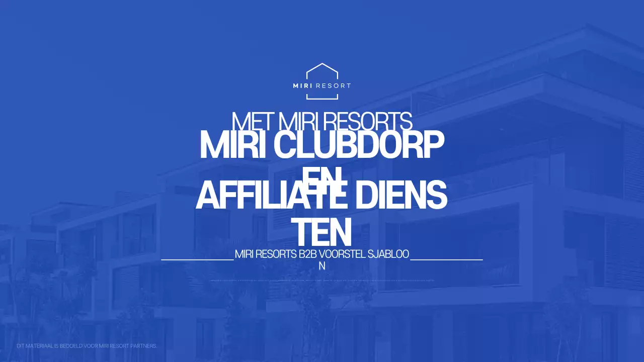 Farang Modern Resort Partnerschapsvoorstel