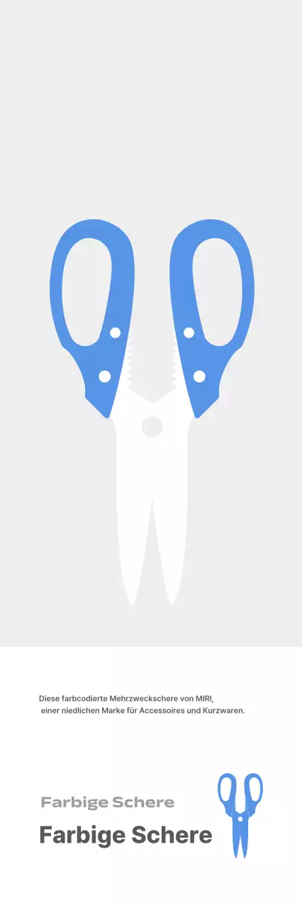 Graue einfache Schreibwaren-Kurzwaren-Anzeige